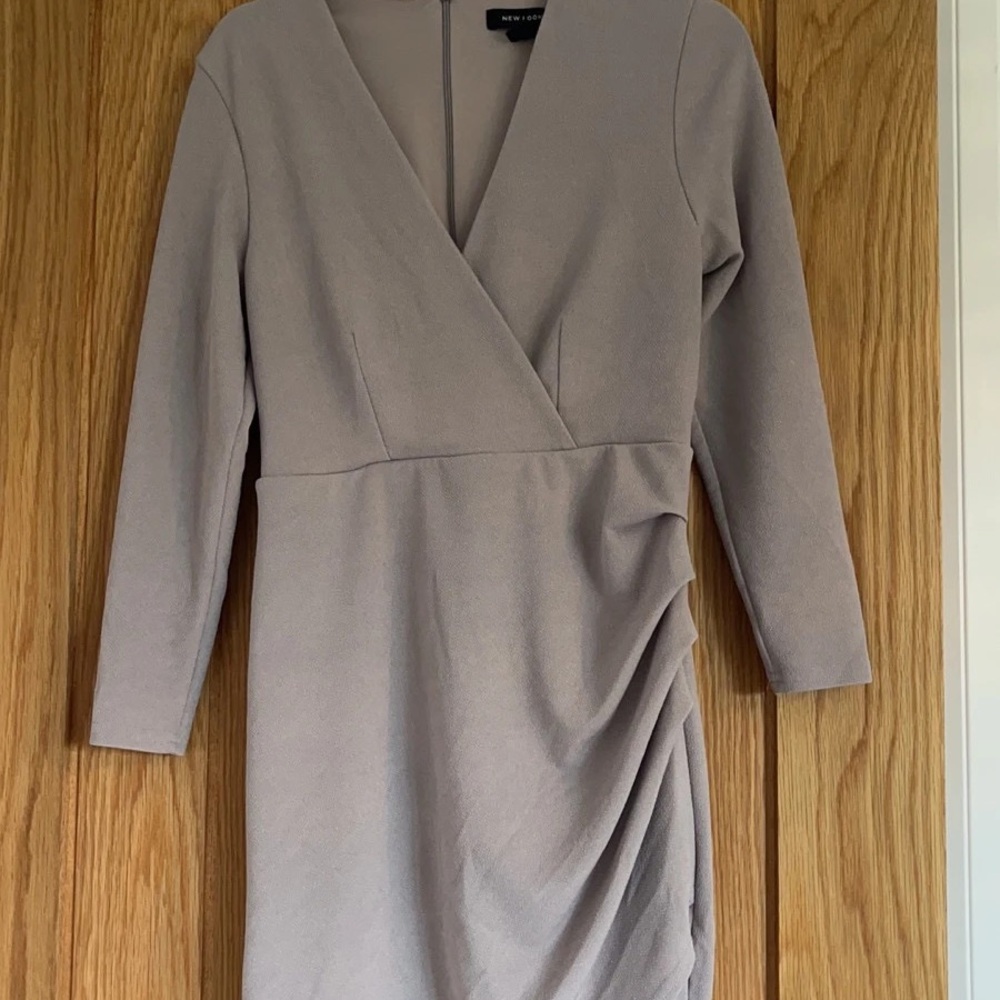 Nude/ grey new look dress size 12